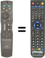 Replacement remote control Nec PDP50 MP3