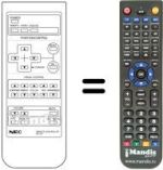 Replacement remote control Nec PX42