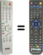 Replacement remote control Metz SPECTRAL 55TG68