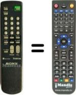 Replacement remote control Mitsubishi RM827S