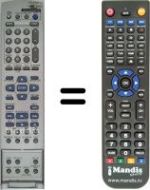 Replacement remote control JVC RM-SDR011E