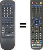 Replacement remote control JVC RM-SED452TRU
