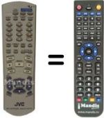 Replacement remote control JVC XV-FA92
