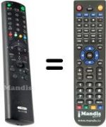 Replacement remote control Sony KV-29FX66E