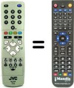 Replacement remote control JVC RM-C15021C