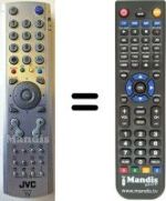 Replacement remote control JVC LT17E31BUG