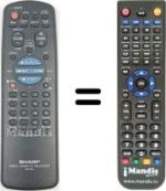Replacement remote control Sharp VC-M21GM