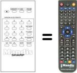 Replacement remote control RRMCG0403CESA
