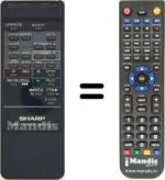 Replacement remote control RRMCG0412UM