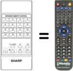 Replacement remote control RRMCG0456CESA