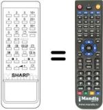 Replacement remote control RRMCG0498CESA