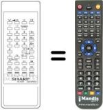 Replacement remote control Sharp RRMCG0618PESA