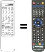 Replacement remote control RRMCG0892