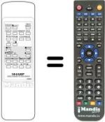 Replacement remote control RRMCG0952CESA
