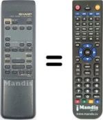 Replacement remote control RRMCG0960GE