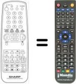 Replacement remote control Sharp 81FF57E
