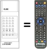 Replacement remote control Elbe 2CH. SOUND