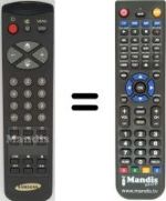 Replacement remote control Samsung CX6835TZ