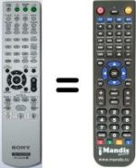 Replacement remote control Sony DAV-DZ231