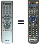 Replacement remote control Samsung LE40R86WDX/XEC