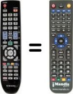 Replacement remote control Samsung LE46M51BX/XEH