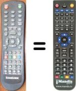 Replacement remote control Schaub Lorenz LT154-130DBU