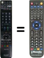 Replacement remote control Sharp SUP8772
