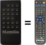 Replacement remote control Sharp RRMCG0549CESA