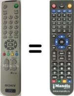 Replacement remote control Sony KV-25FX30E