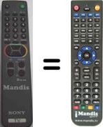 Replacement remote control Sony KV-25X1E