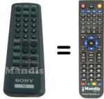 Replacement remote control ITT RM883