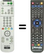 Replacement remote control Sony KP-61PS2