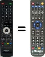 Replacement remote control Hisense LHDN32W12EU