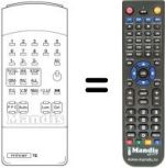 Replacement remote control Mivar 15M1