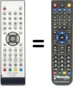 Replacement remote control Denver TFD-1905