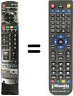 Replacement remote control Panasonic TH-42PZ700E