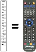 Replacement remote control Panasonic TNQ1420
