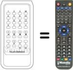 Replacement remote control Irradio 19SERIES