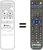 Replacement remote control Funai TV2000AMK6