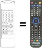 Replacement remote control Singer TVC749