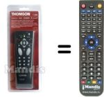 Replacement remote control Thomson NATURE2