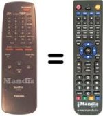Replacement remote control Toshiba V427G