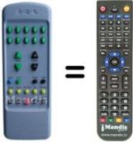 Replacement remote control Mivar 28M101 STEREO