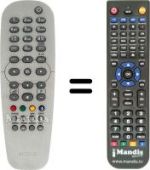 Replacement remote control Philips DTR200 / 00