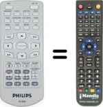 Replacement remote control Philips PET700 / 75