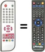 Replacement remote control YEOMAN DVB-T4000