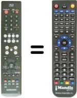 Replacement remote control Samsung BDP1400