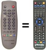 Replacement remote control Irradio DSR1000FTA