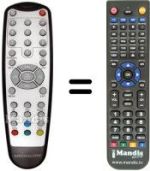 Replacement remote control MEDIACOM M-DTRSLIM