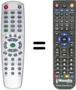Replacement remote control Aeg DVD4515